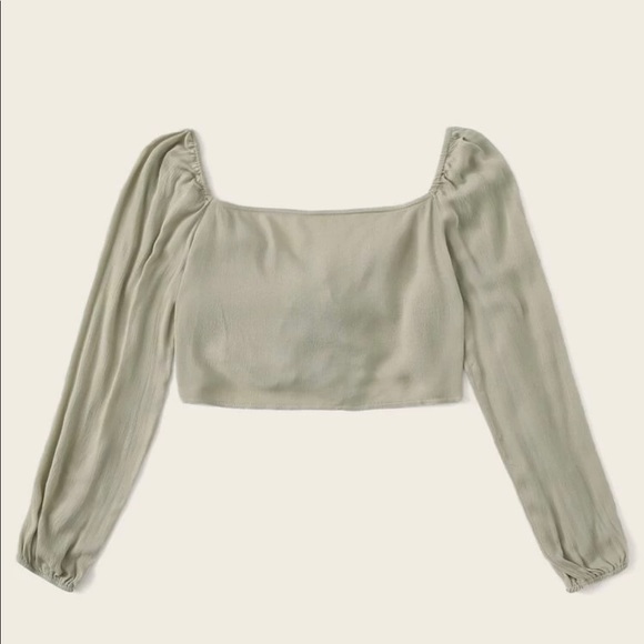 Long sleeve crop top - Picture 2 of 2